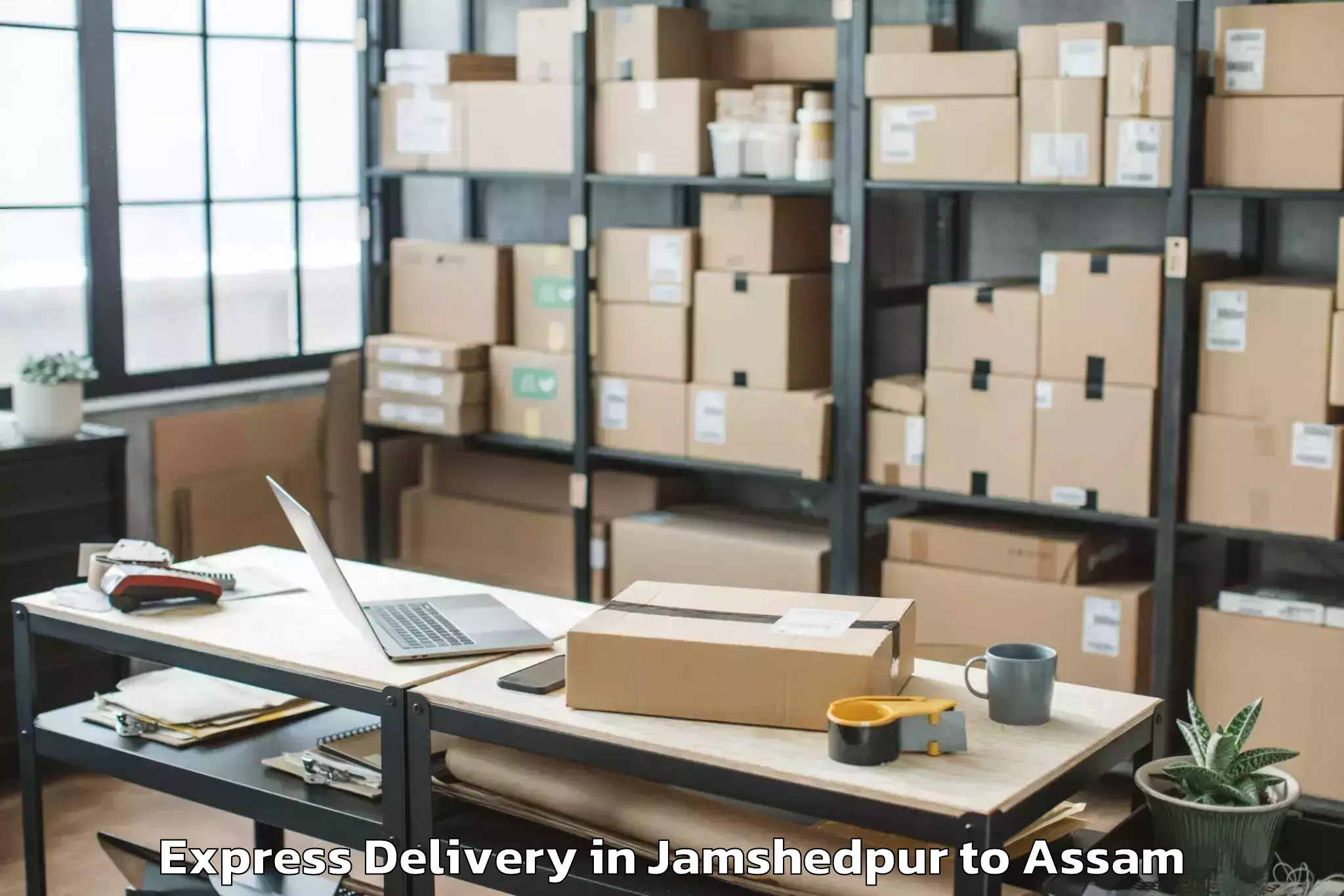 Leading Jamshedpur to Lakhipur Express Delivery Provider